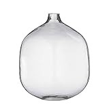 Bloomingville Stout Clear Glass Vase, 7" L x 7" W x 8.25" H | Amazon (US)