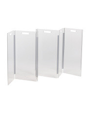 Acrylic Freestanding Zig Zag 6 Panel Pet Gate | TJ Maxx
