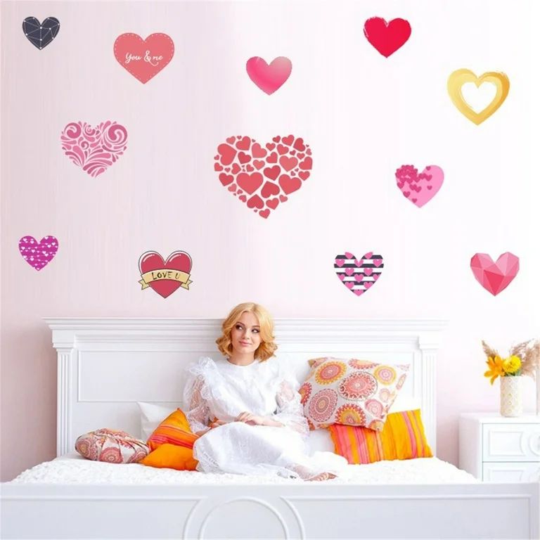 Kokovifyves Home Decor Clearance Valentine'S Day Wall Sticker Love Window Sticker Refrigerator St... | Walmart (US)