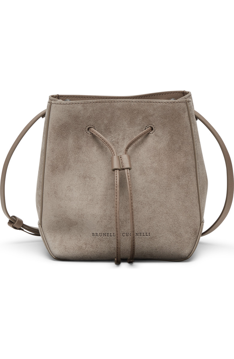 Brunello Cucinelli Suede bucket bag with monili | Nordstrom | Nordstrom