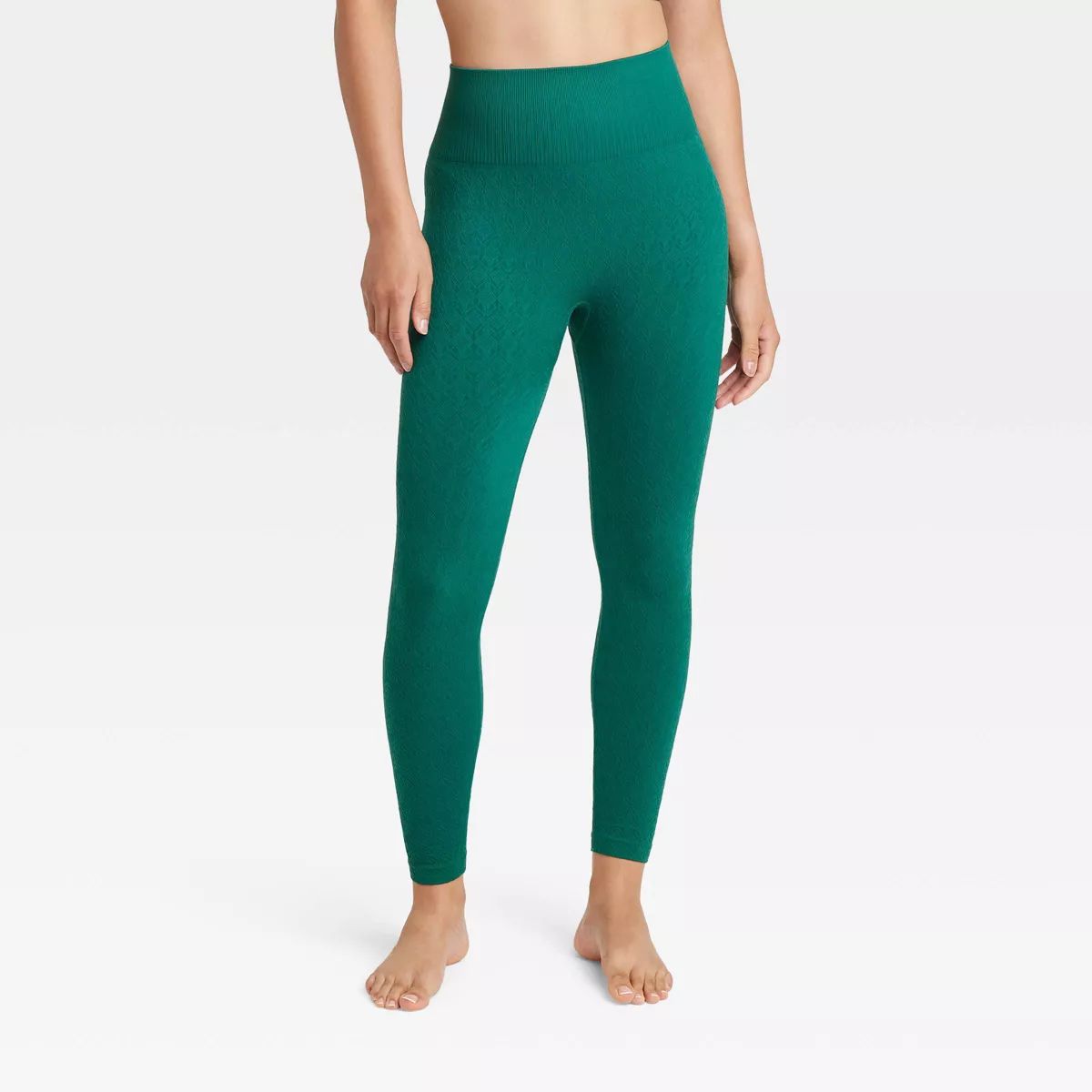 Women's High-Rise Textured Seamless 7/8 Leggings - JoyLab™ | Target