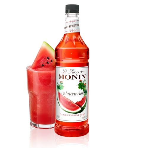 Monin - Watermelon Syrup | Premium Syrup for Cocktails, Slushes, Sodas & More | Clean Label, No Artificial Flavors, No Artificial Preservatives (BPA-Free Plastic Bottle, 1 Liter) | Amazon (US)