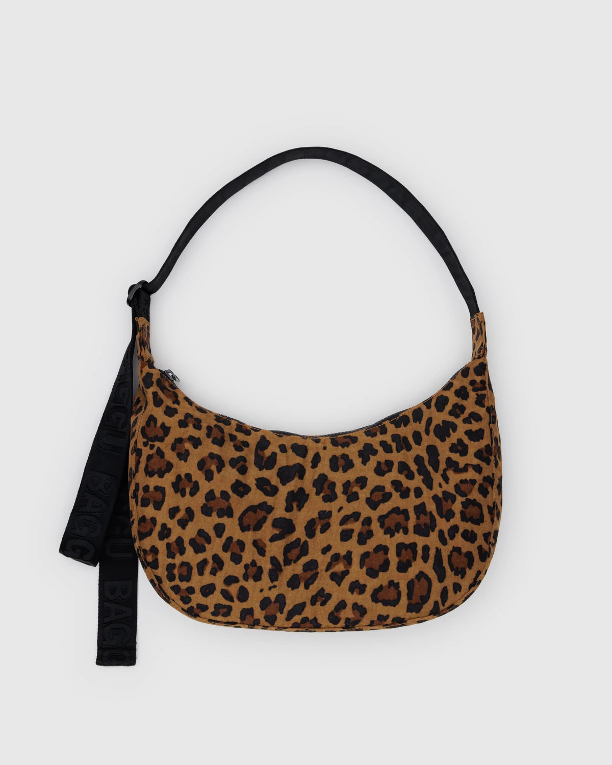 Medium Nylon Crescent Bag Leopard - Baggu | BAGGU