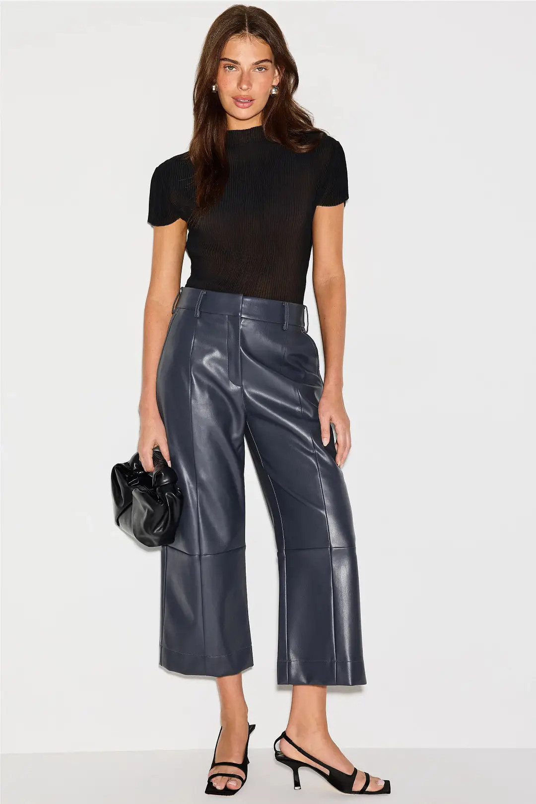 Jason Wu x RTR Faux Leather Cropped Pants | Rent the Runway