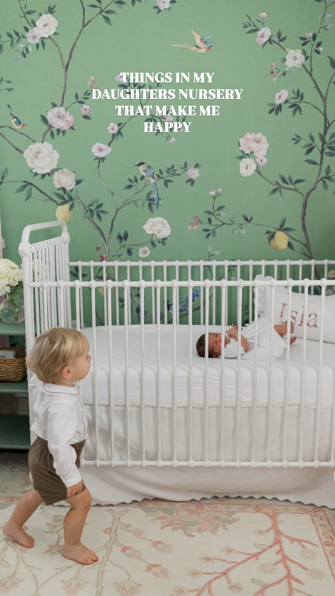 THINGS in my daughter’s nursery that make me so happy!! 
Baby girl 
Baby sister 
Nursery inspo
Nursery decor 
Baby girl room 
Baby room ideas 


#LTKmomlife #LTKHome #LTKBaby