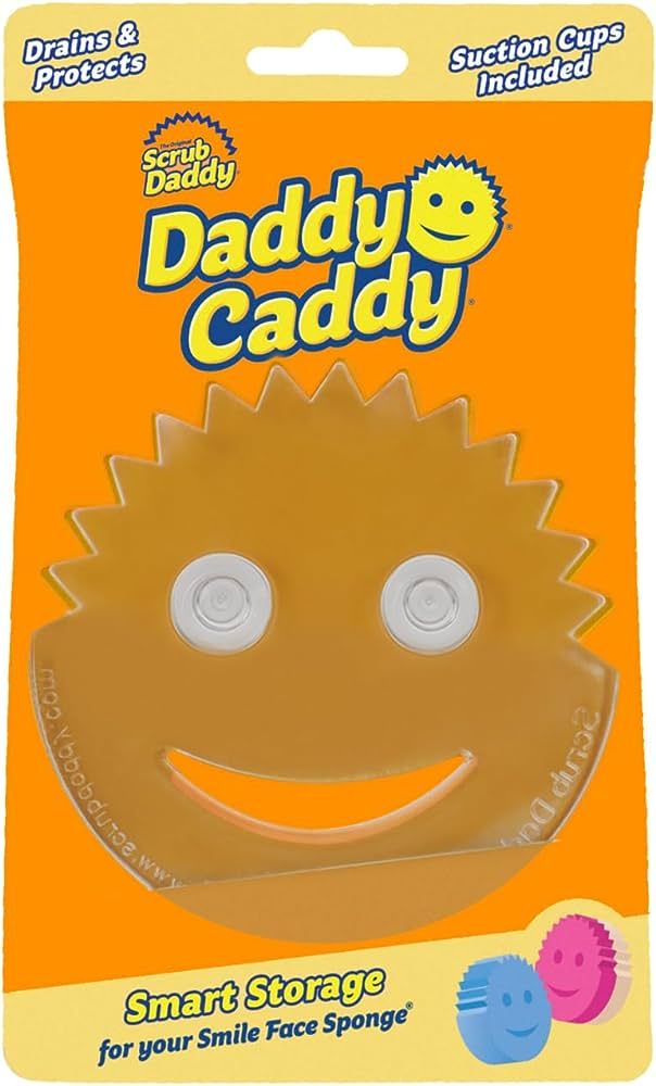 Scrub Daddy Sponge Holder - Daddy Caddy - Sink Sponge Holder with Suction Cups for Smiley Face Sp... | Amazon (US)