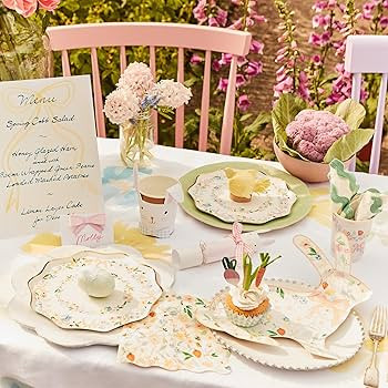 Meri Meri Elegant Floral Dinner Plates (Pack of 8) | Amazon (US)