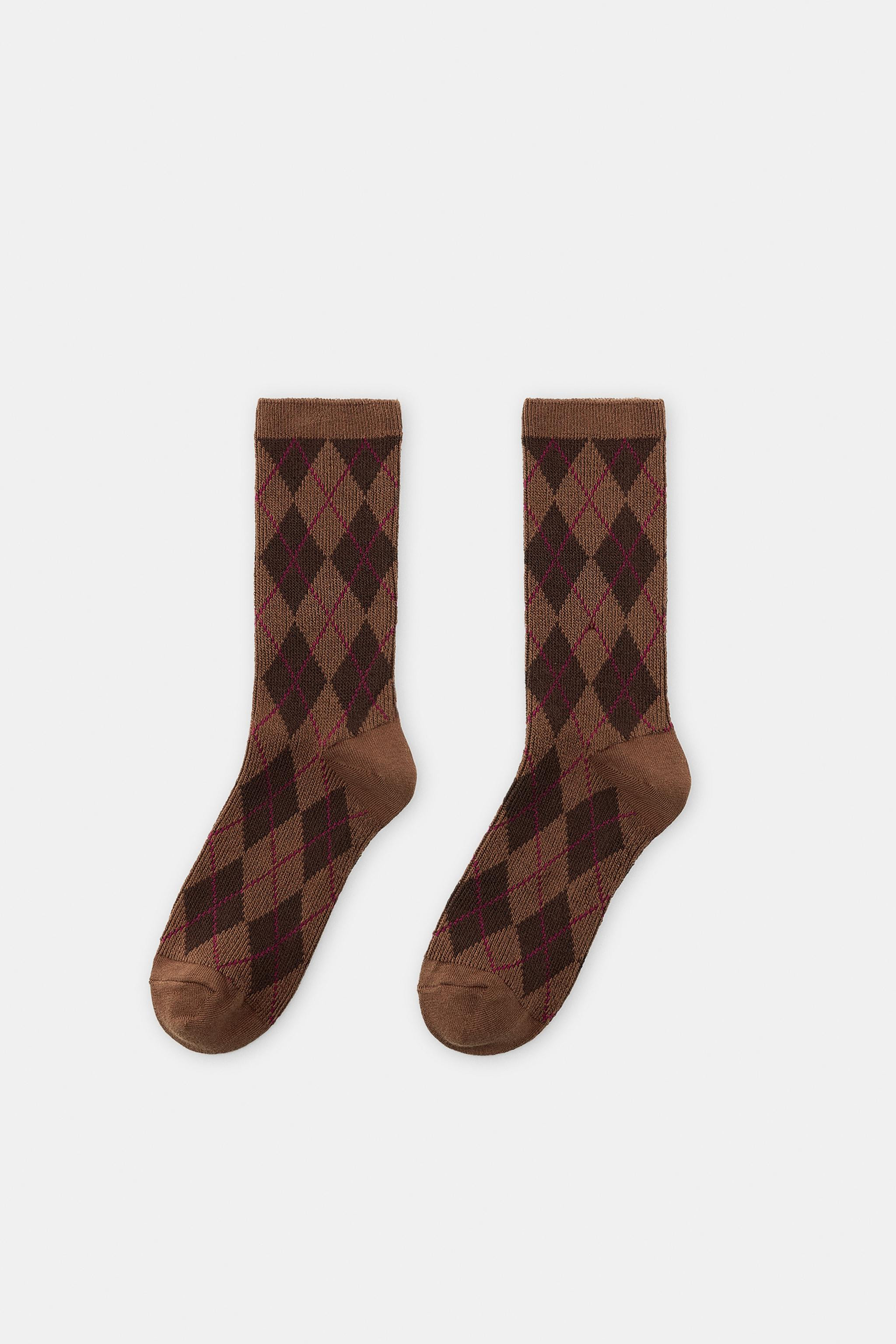 DIAMOND COTTON SOCKS | Zara UK