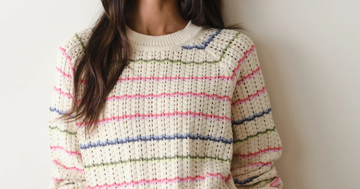 Mina Pointelle Sweater | Marine Layer