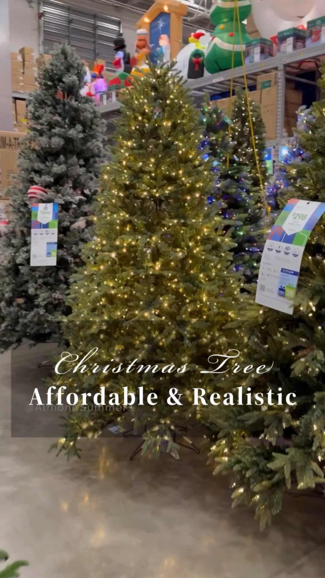 Affordable Christmas trees that look real and are realistic. This is the Aspen Fir Christmas tree from Lowe’s I love this tree and the slim Christmas tree is great for small apartments! This video shows a 7.5 foot Christmas tree but I love the 7.5 foot slim Aspen fir Christmas tree. This 7.5ft Christmas tree also has twinkle lights in other colors too! 🎄

#LTKHoliday #LTKHome #LTKSeasonal