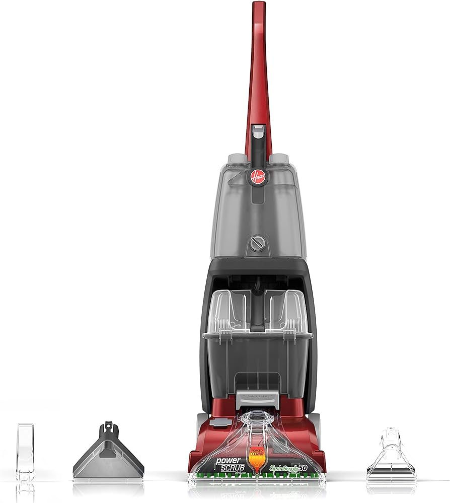 Hoover Power Scrub Deluxe Carpet Cleaner Machine, Upright Shampooer, FH50150NC, Red, 27 | Amazon (US)