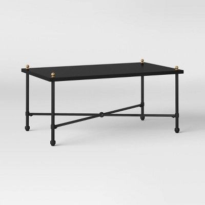 Midway Metal Patio Coffee Table - Black - Threshold™ designed with Studio McGee | Target