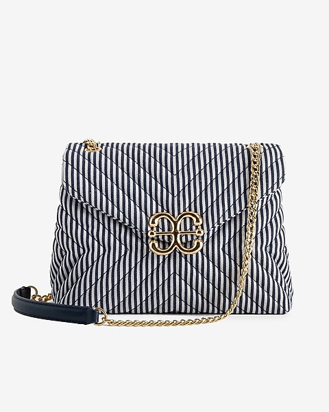 Quilted E Logo Crossbody Bag | Express