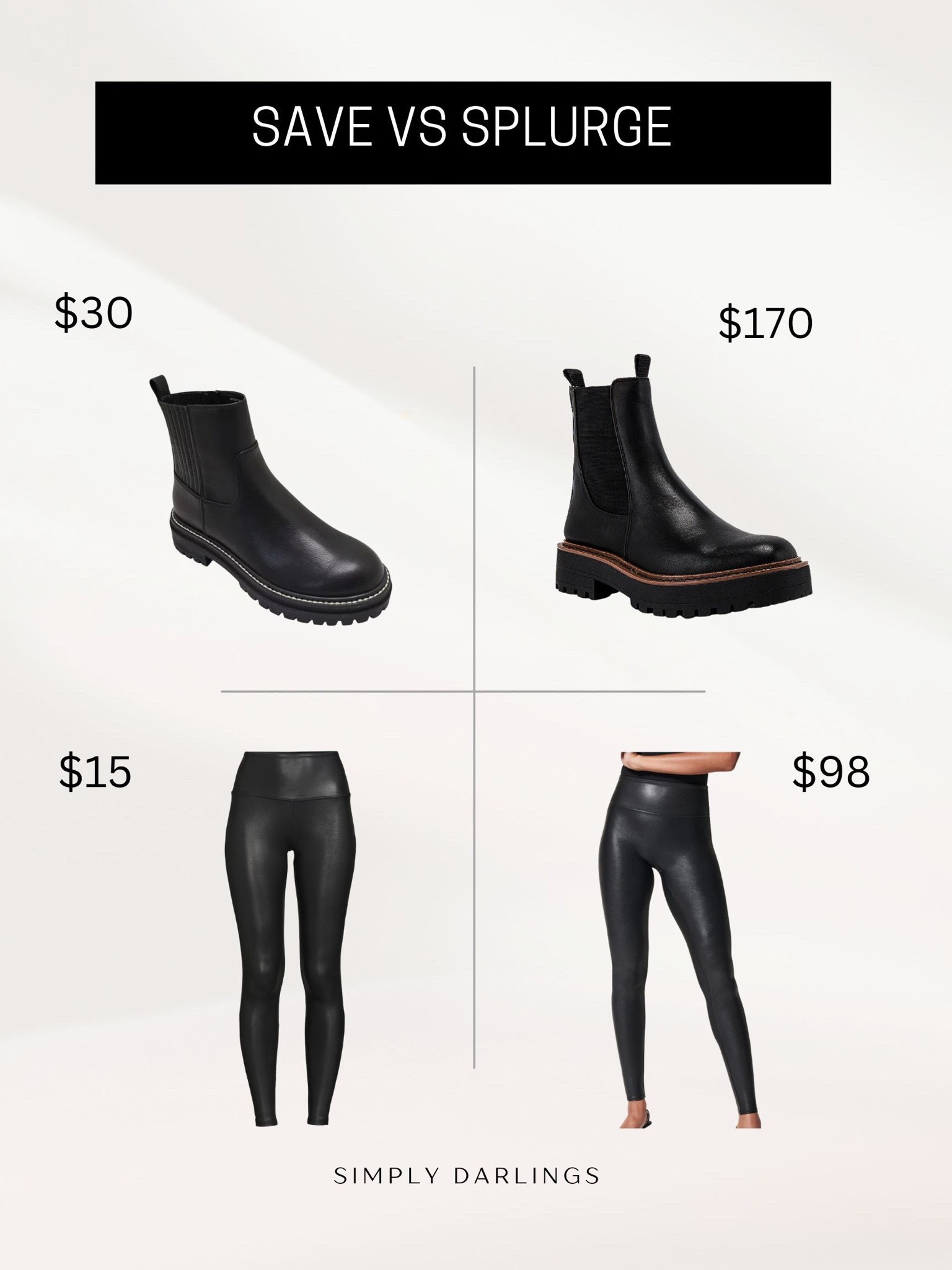 Save vs splurge on closet staples! 

#LTKSeasonal #LTKunder50 #LTKFind