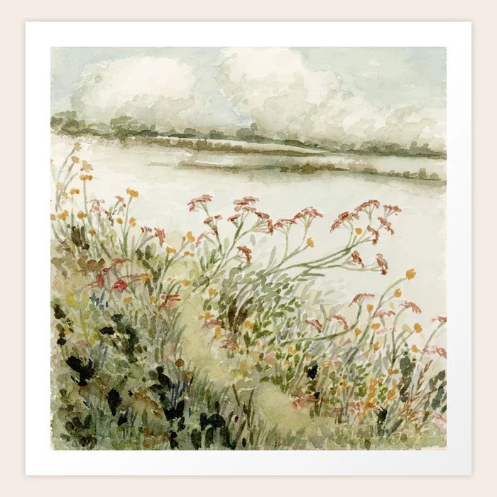 Overcast Rio Grande Art Print | Society6