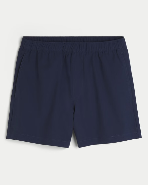 Mid-Thigh Hybrid Active Shorts | Hollister (US)