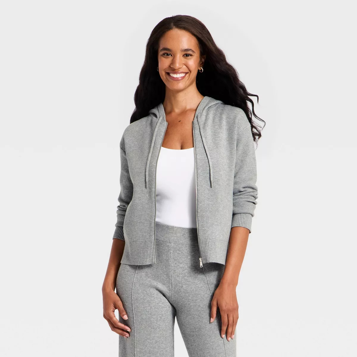 Women's Hooded Zip-Up Sweater - A New Day™ | Target