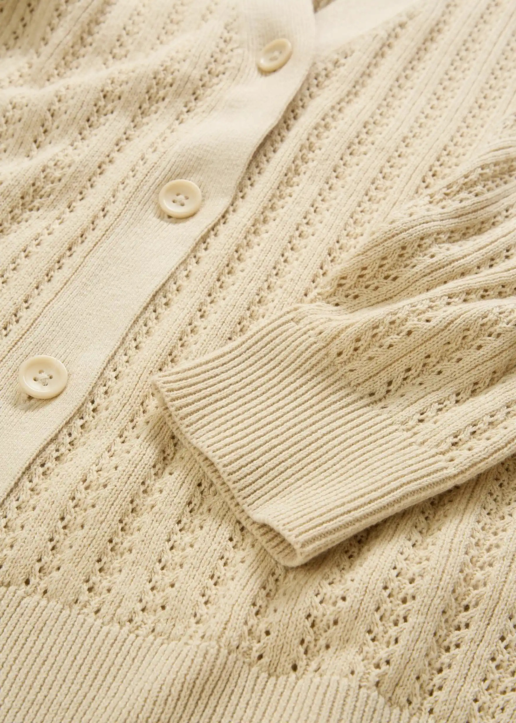 Ajour-Strickjacke mit Leinenanteil | Bonprix DE