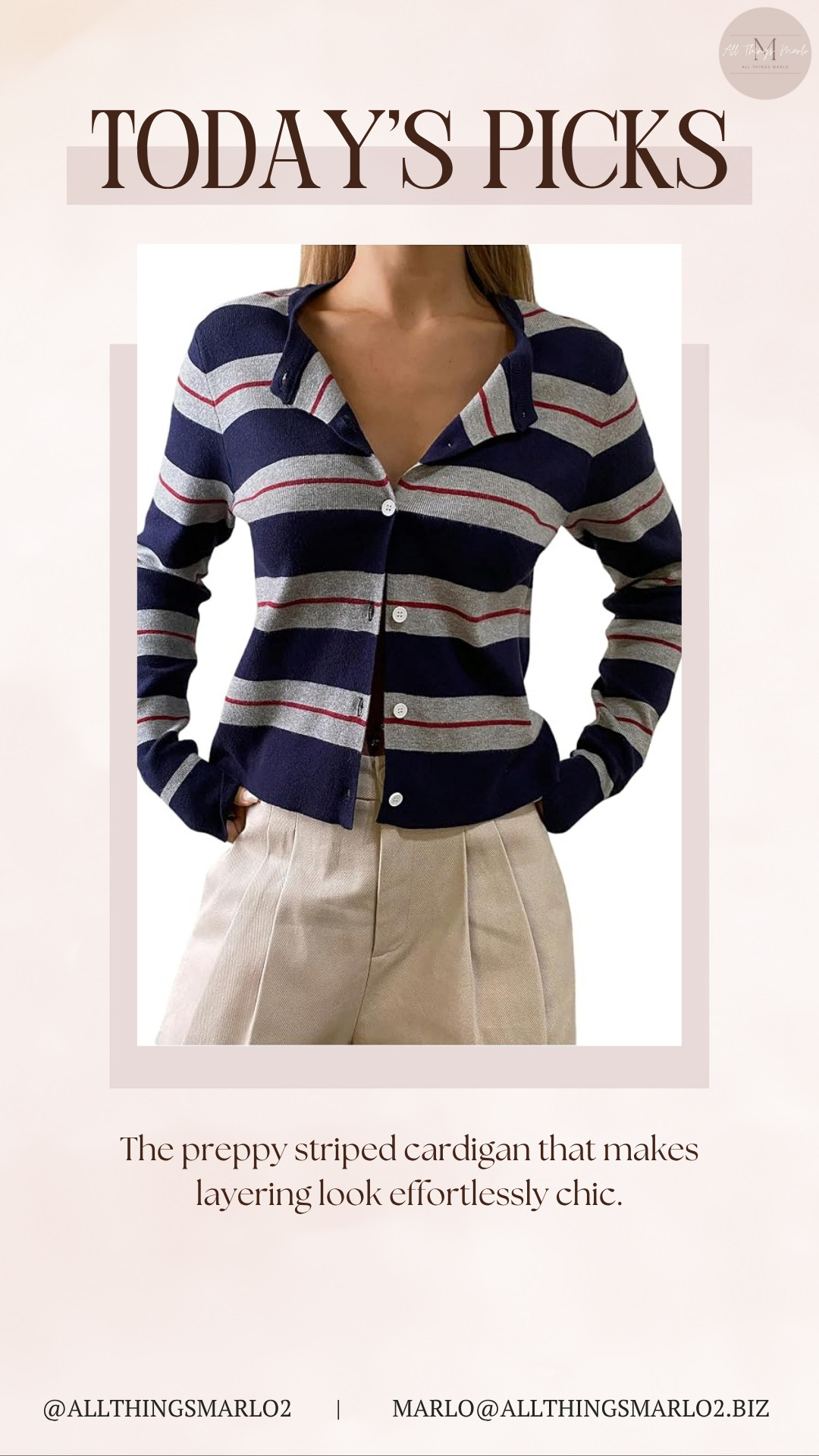 The preppy striped cardigan that makes layering look effortlessly chic. 

 #LTKSeasonal #LTKWorkwear #LTKTravel