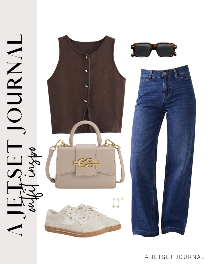 Pair this stylish cropped knit vest with wide-leg jeans and LUCKY STEP sneakers for your next look. Round polarized sunglasses from SOJOS complement the outfit. 



#LTKSeasonal #LTKSaleAlert #LTKTravel 

 