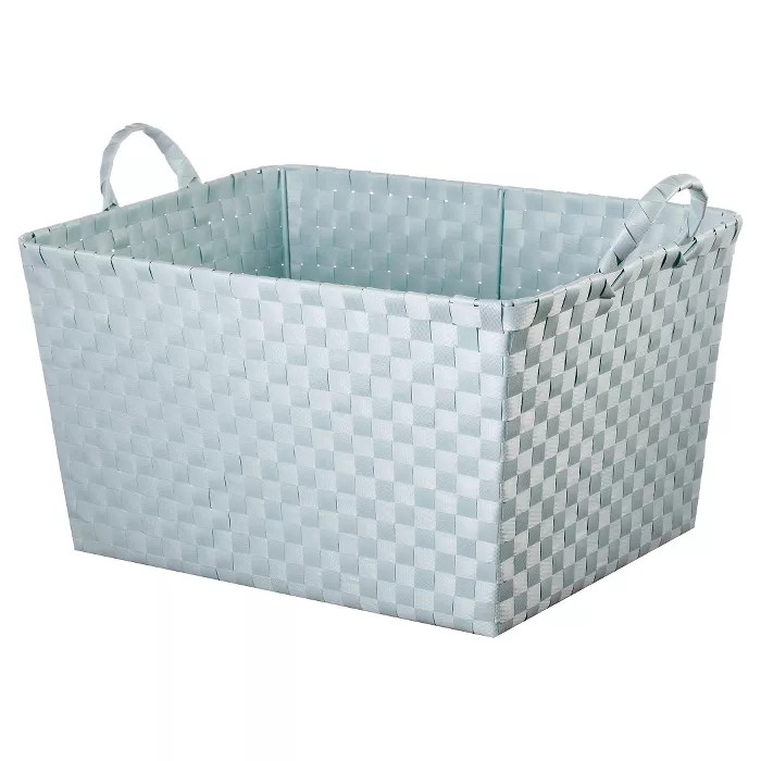 Woven Rectangle Toy Storage Bin Aqua - Pillowfort™ | Target