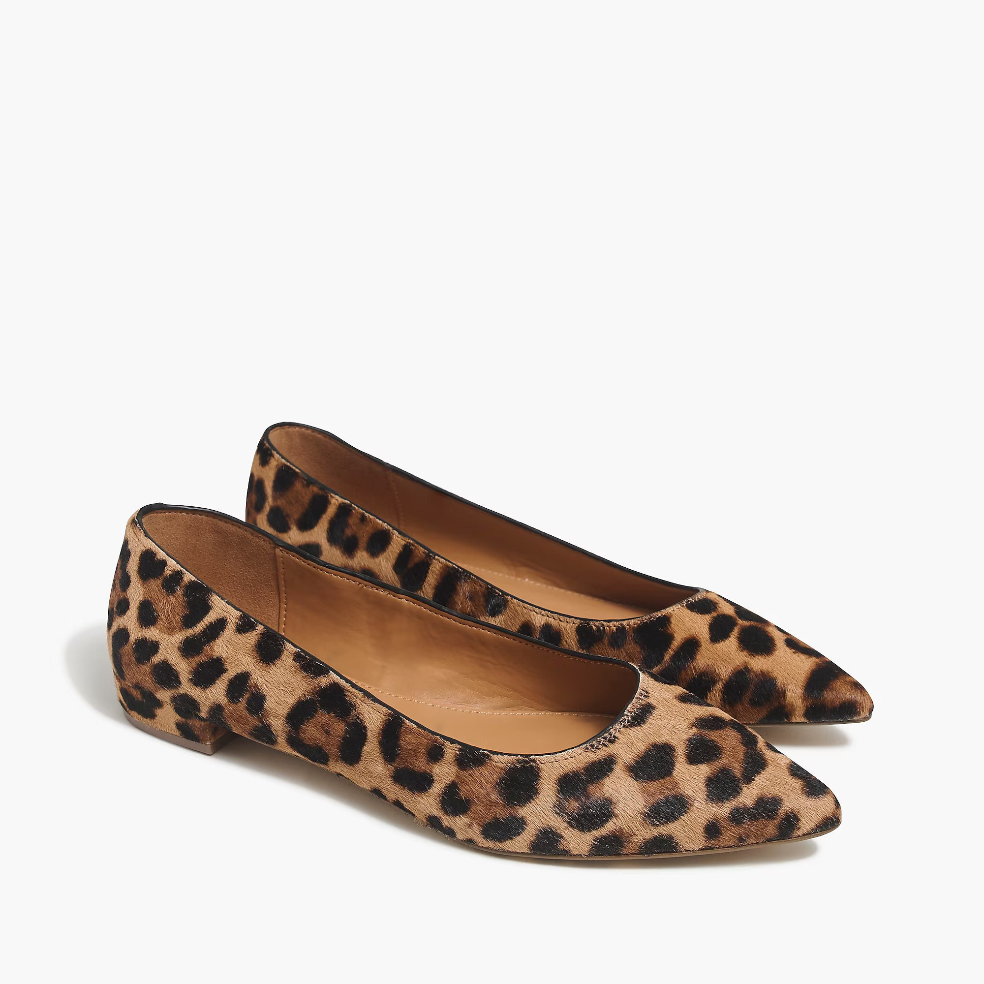 Marina calf hair pointy-toe flats | J.Crew Factory