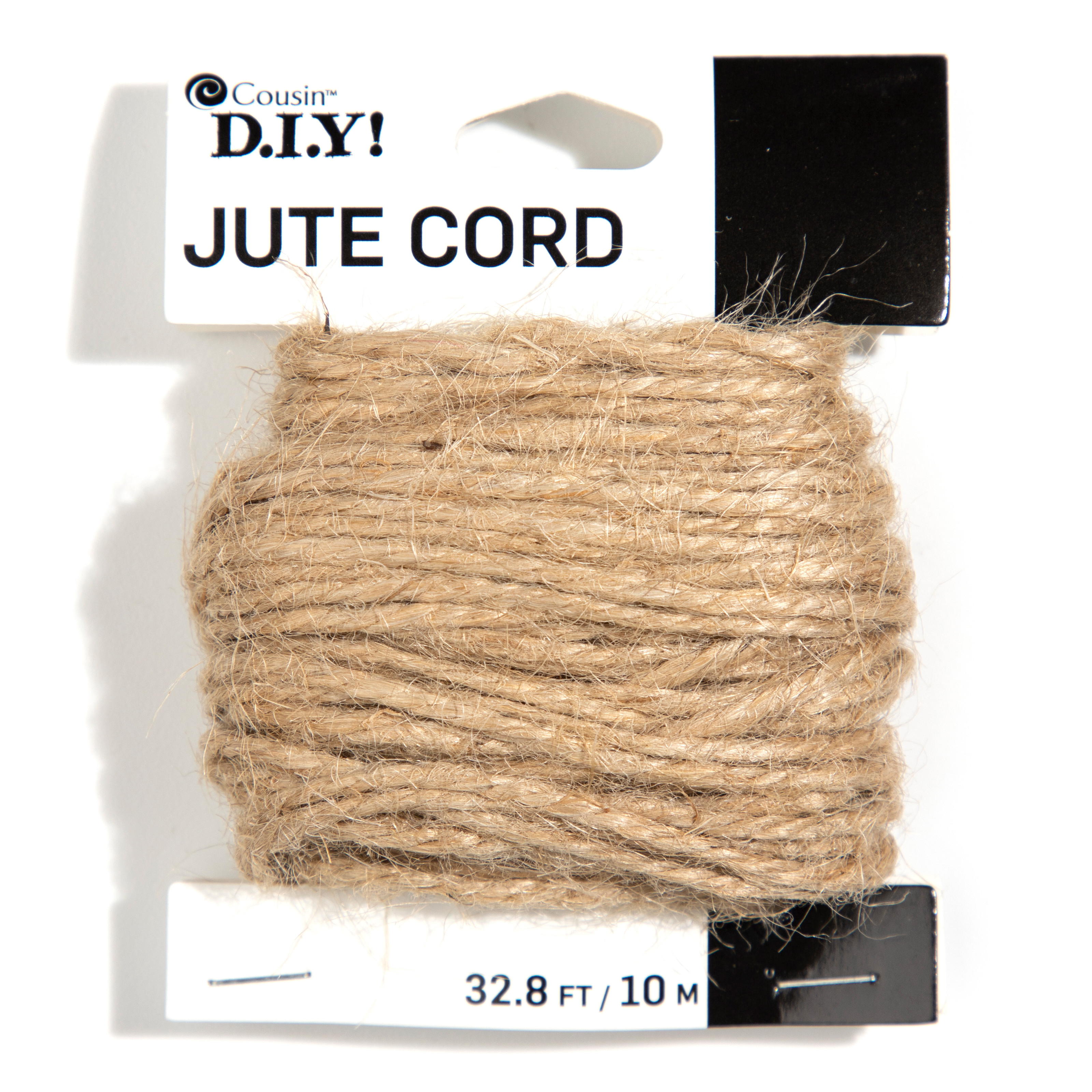 Cousin DIY Natural Jute Cord Twine, Light Brown, 32.8 ft. - Walmart.com | Walmart (US)