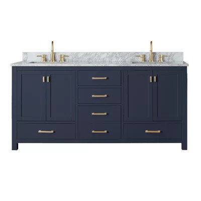 Modero 72" Double Bathroom Vanity with Top | Wayfair North America