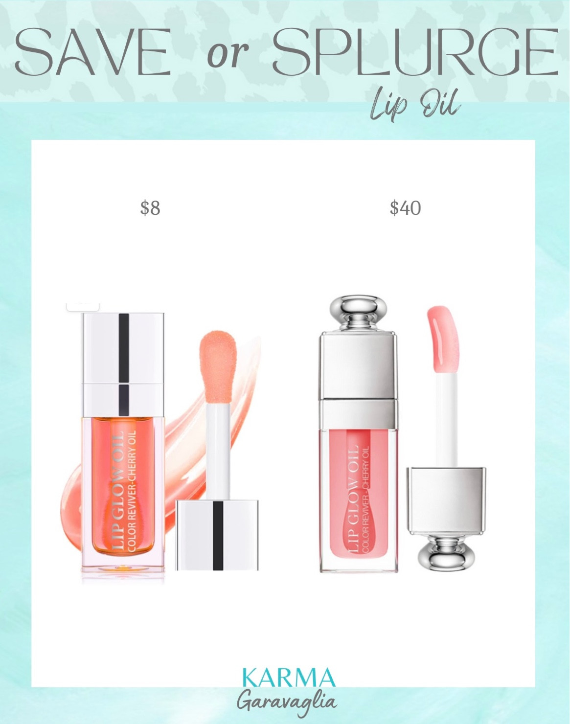 Save or Splurge, Save or Steal, designer dupe, splurgeworthy, designer inspired dupe, budget friendly, Dior lip oil, lip oil, Amazon find, Amazon dupe, Amazon beauty

Follow me for more fashion finds, beauty faves, lifestyle, home decor, sales and more! So glad you’re here!! XO!!

#LTKbeauty #LTKunder50 #LTKFind