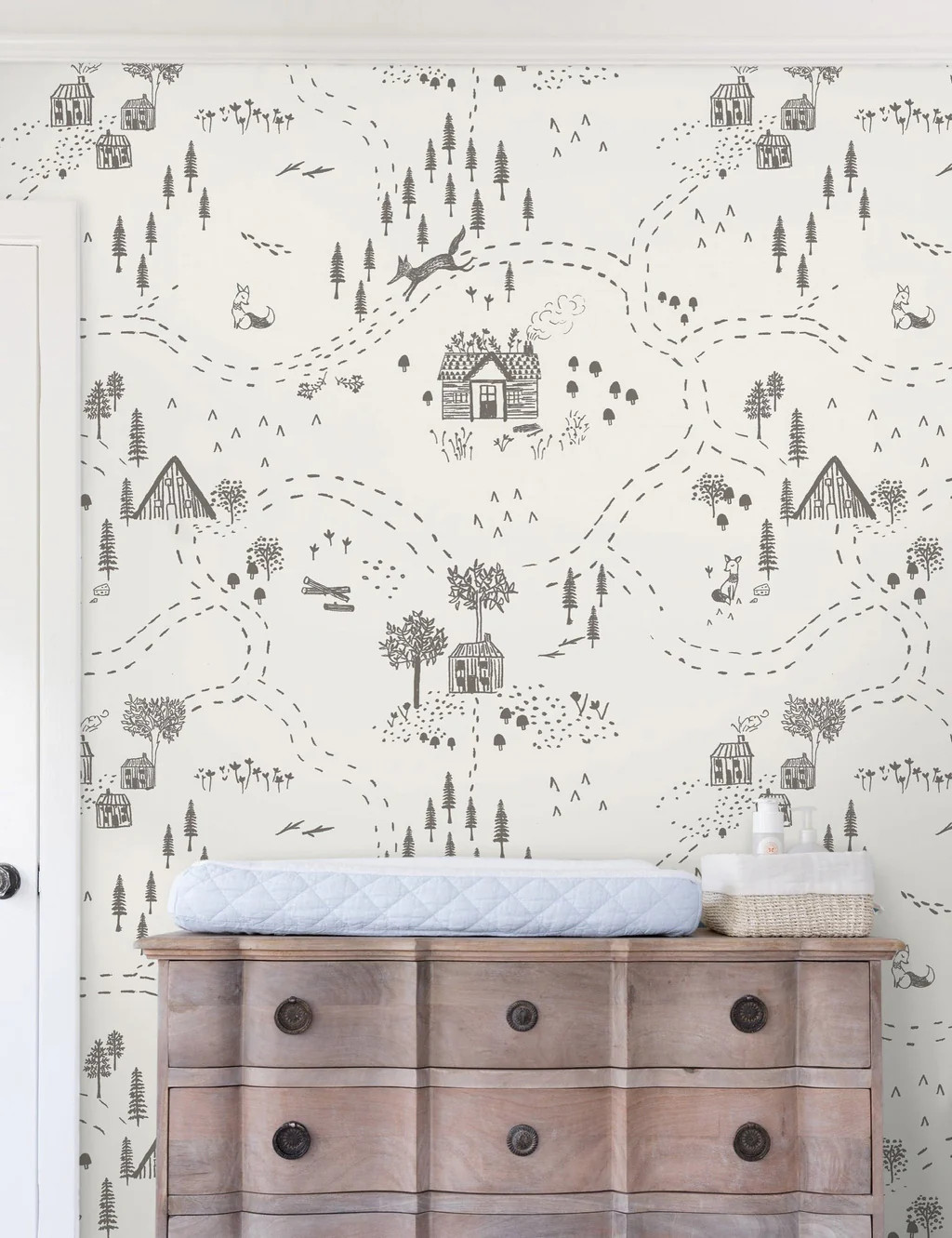 Through the Woods Wallpaper | Lulu and Georgia 