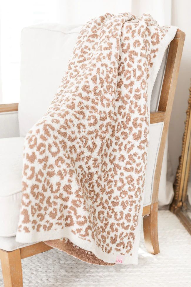 Make Me Believe Brown Small Leopard Print Blanket DOORBUSTER | Pink Lily