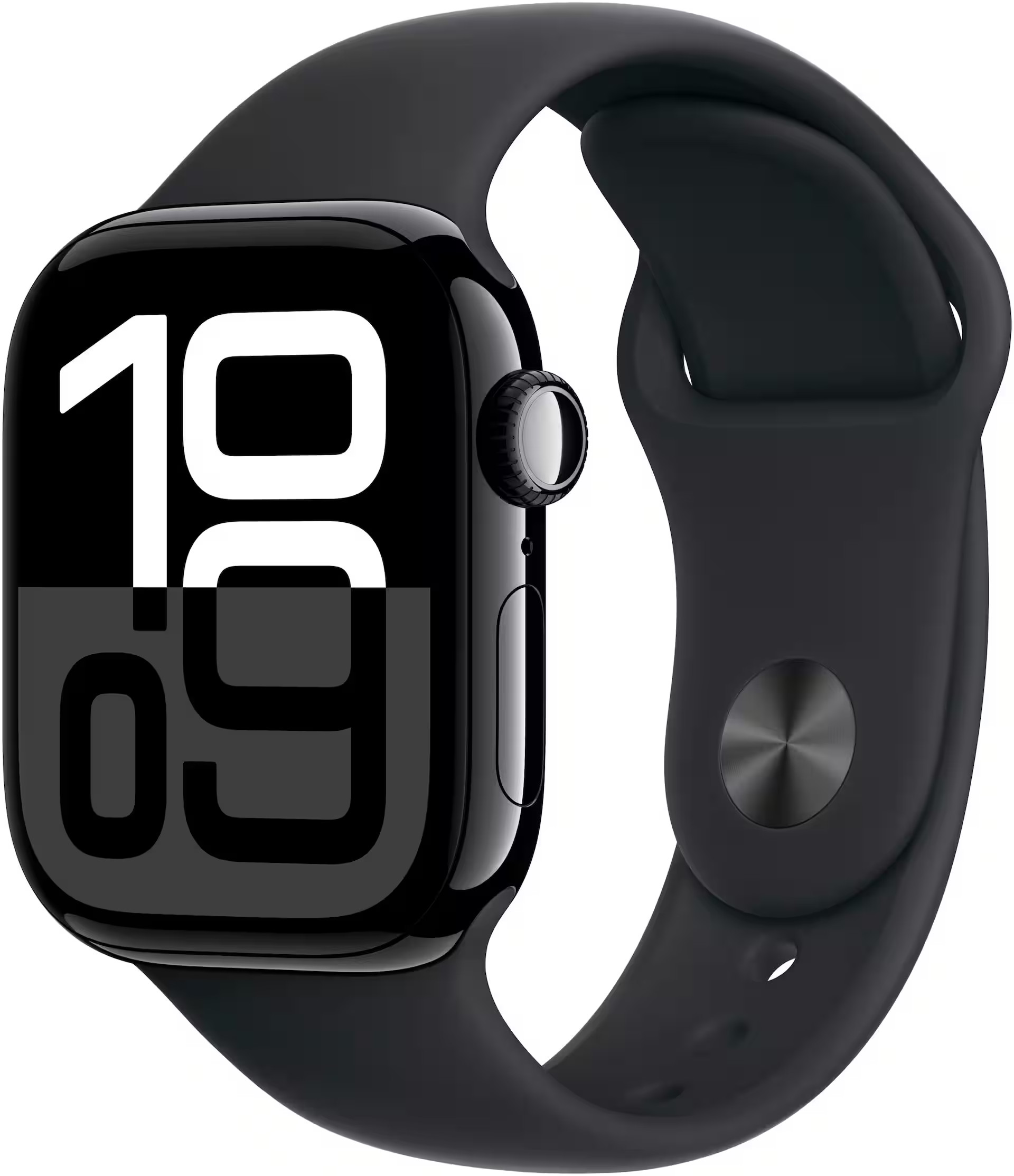 Apple Watch Series 10 (GPS) 42mm Aluminum Case with Black Sport Band S/M Jet Black (2024) MWWE3LW... | Best Buy U.S.