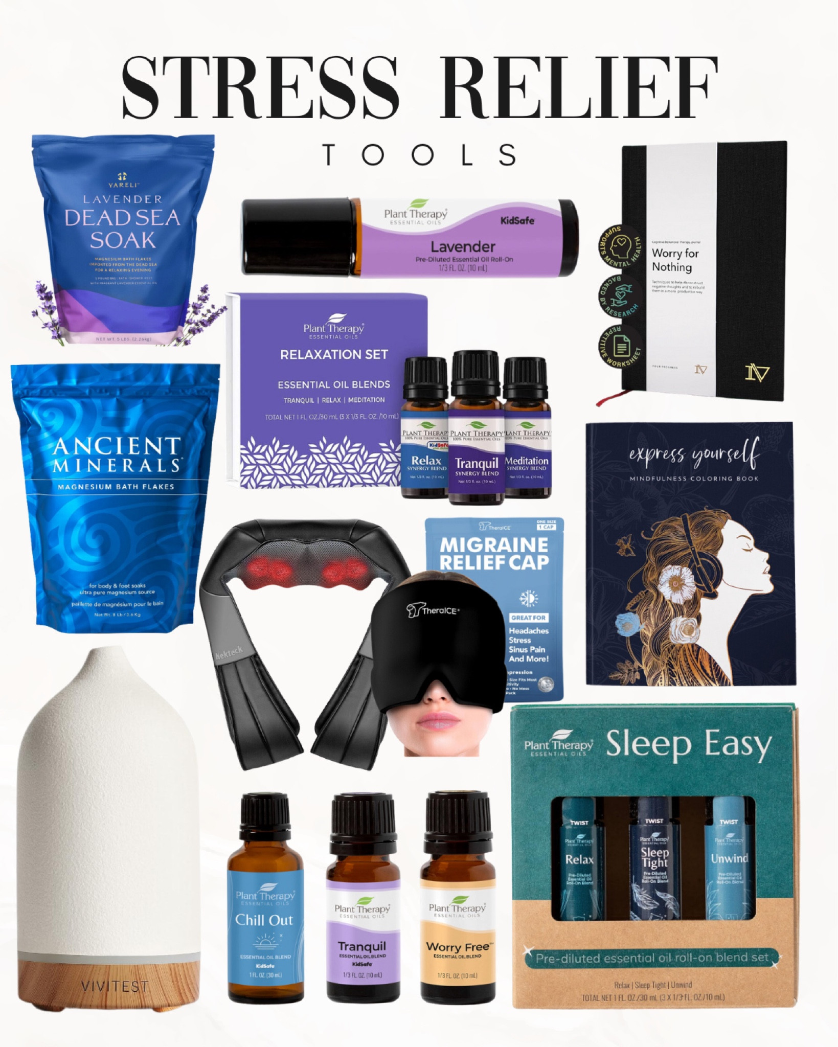 Stress Relief Tools


Stress relief  meditation health  wellness  relief  bath salt  essential oil  wellness essentials  diffuser  wellness journal  journal 

#LTKfindsunder100 #LTKstyletip