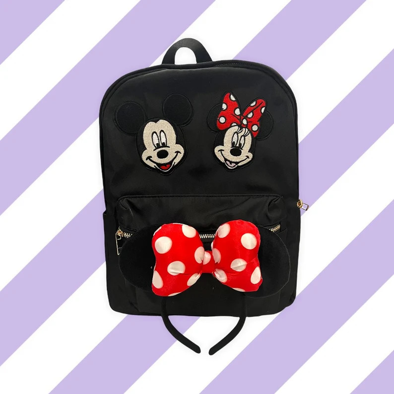 Patched Nylon Backpack | Etsy (US)