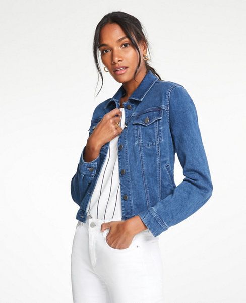 Performance Stretch Denim Jacket | Ann Taylor | Ann Taylor (US)