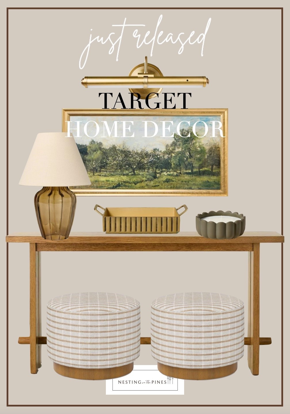 NEW ARRIVALS Target home decor, living room and entry design ideas! Console table, decorative accents, stools, lamps and lighting, gallery light, gold sconce, home accents






#liketkit      
@shop.ltk
https://liketk.it/5rquc

Follow my LTK @NestinginthePines on the @shop.LTK app to view this post and get my exclusive app-only content!

#liketkit #LTKOver40 #LTKHome #LTKFamily #LTKOver40 #LTKHome #LTKFamily #LTKHome #LTKSeasonal #LTKTravel #LTKSeasonal #LTKHome #LTKOver40 #LTKHome #LTKSeasonal #LTKFamily #LTKHome #LTKGiftGuide #LTKSeasonal
@shop.ltk
https://liketk.it/5rPDt

#LTKHome #LTKSeasonal #LTKGiftGuide