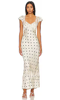 Free People Butterfly Babe Midi Dress in Tea Combo from Revolve.com | Revolve Clothing (Global)