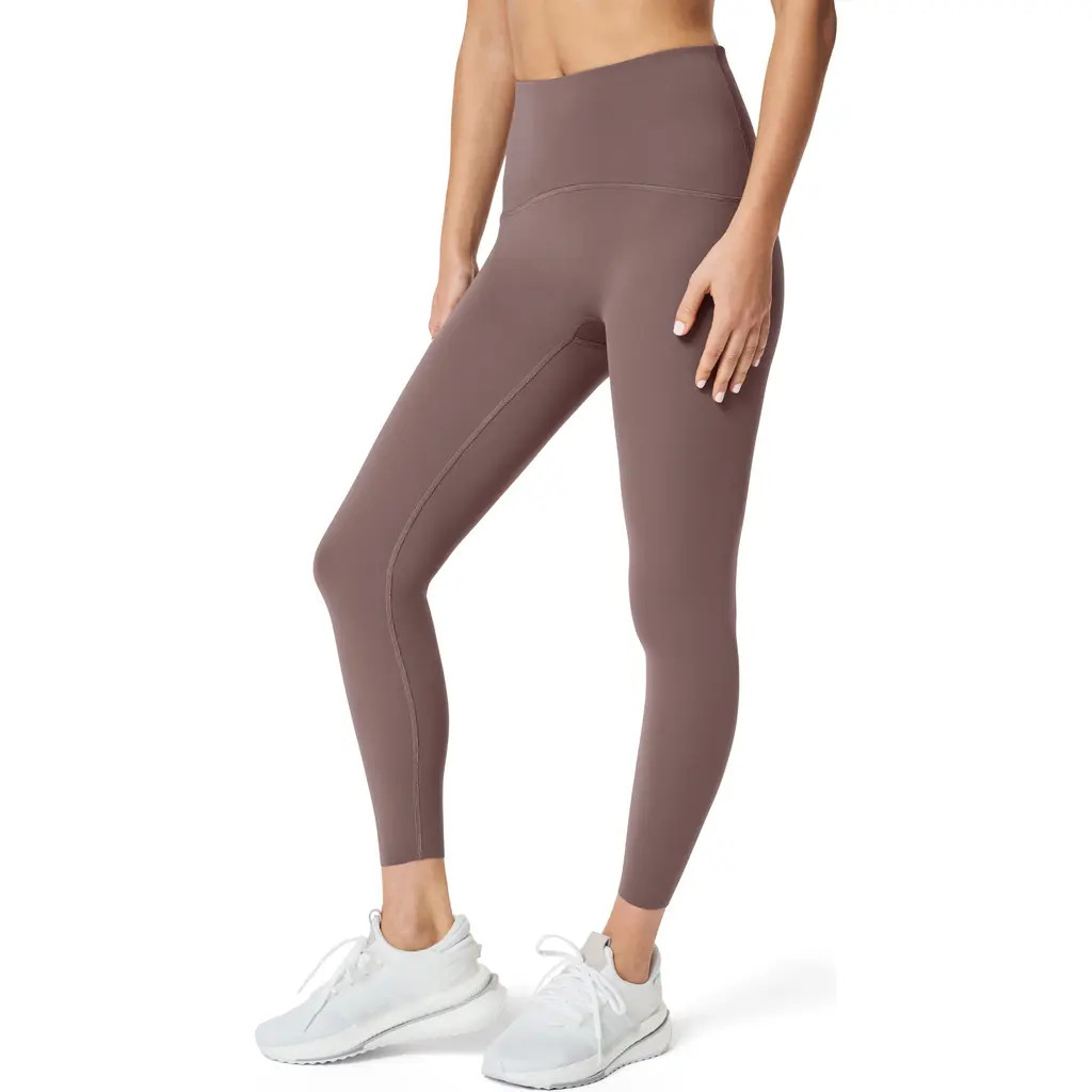 SPANX® Booty Boost Active High Waist 7/8 Leggings in Smoke at Nordstrom, Size Medium | Nordstrom