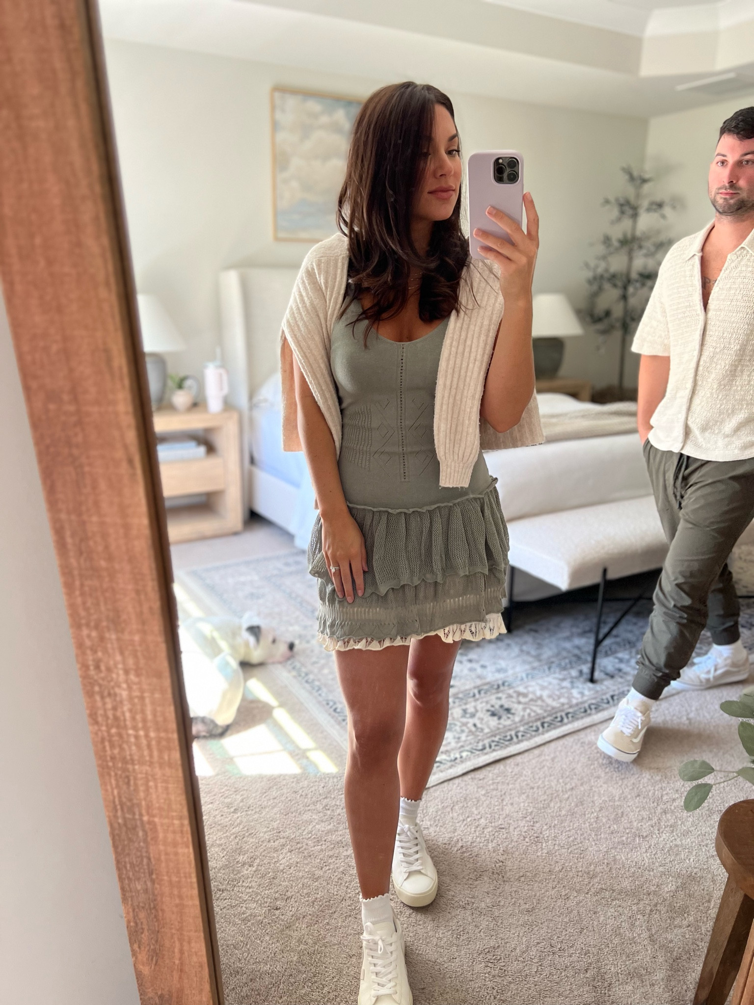 The cutest/comfiest dress for fall transition. 25 % off Fall sale at urban outfitters 

#LTKFallSale #LTKStyleTip #LTKFindsUnder50
