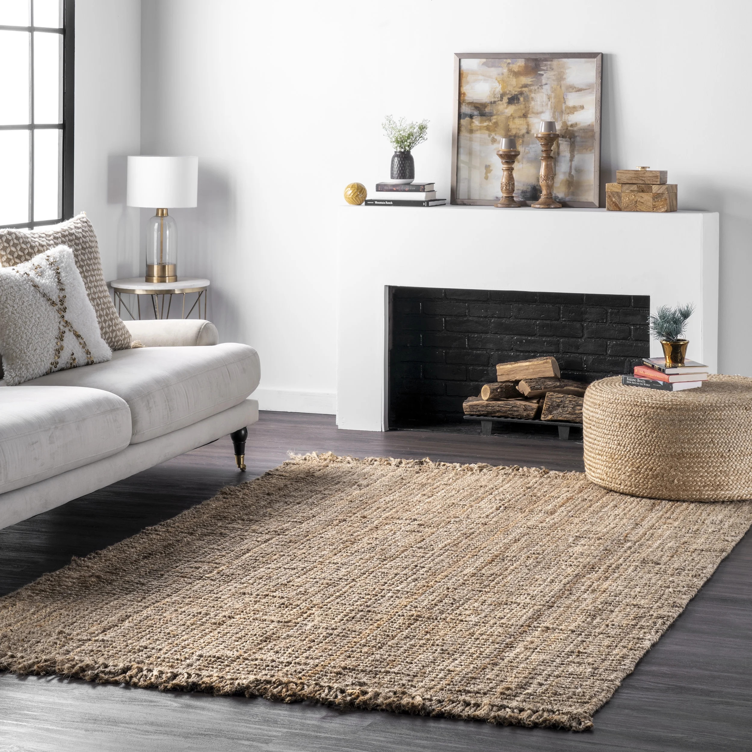 nuLOOM Hand-Woven Chunky Loop Jute Area Rug or Runner | Walmart (US)