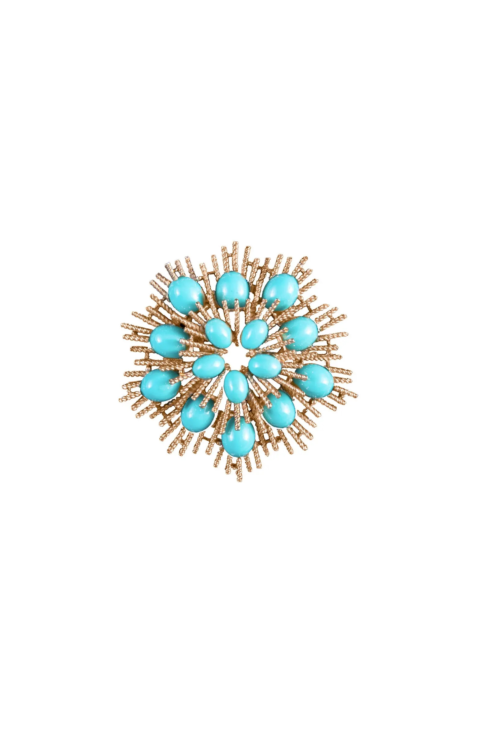 Susan Caplan 1960s Avon Turquoise Sunburst Brooch | Nordstrom | Nordstrom
