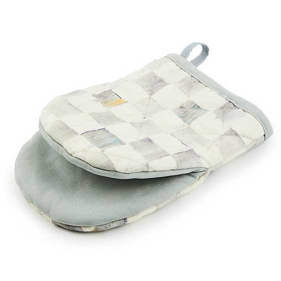 Sterling Check Mini Oven Mitt | MacKenzie-Childs