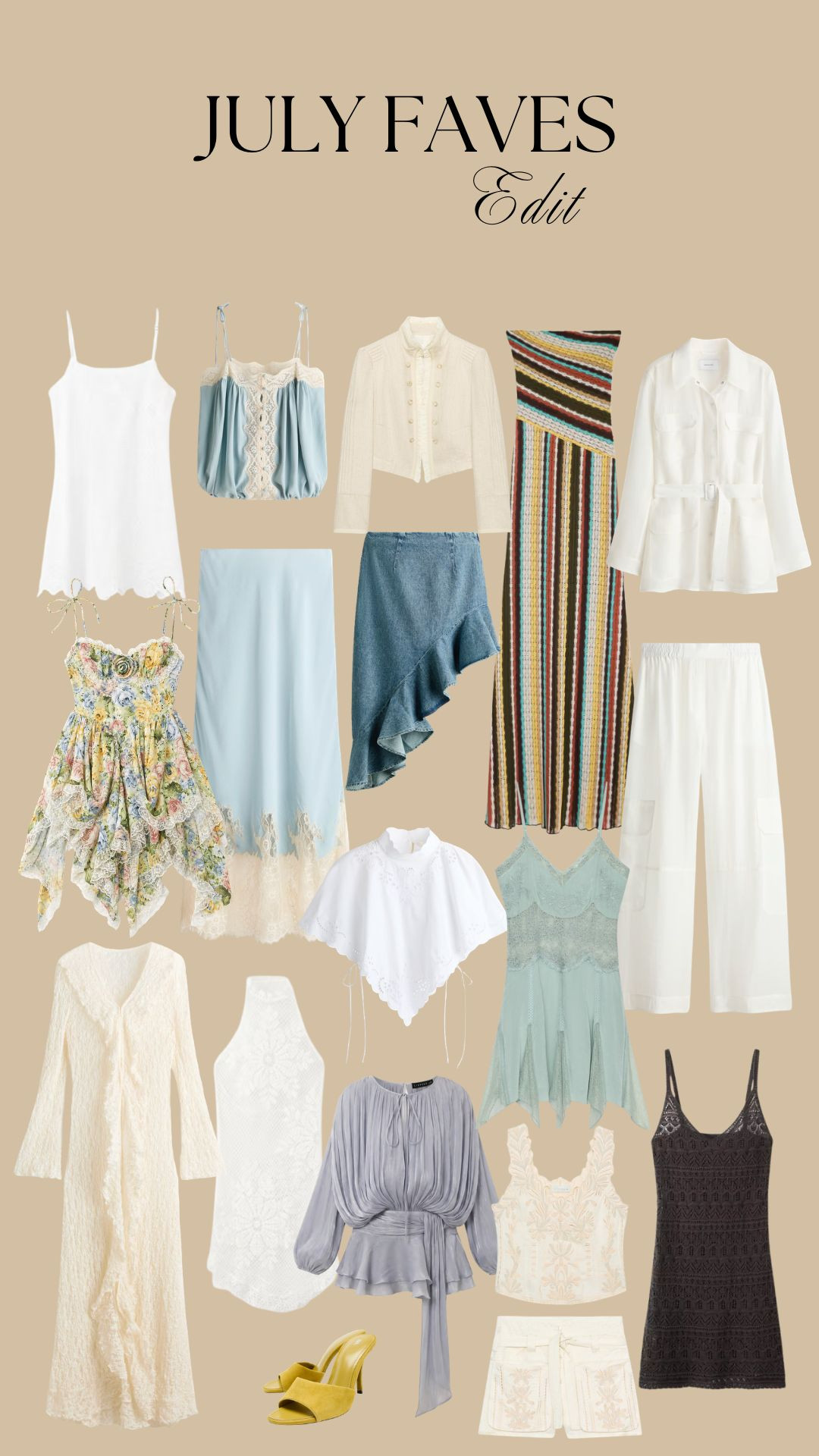July Faves Edit! 

Summer Style, Summer Outfit Inspiration, High Street Fashion, UK Summer, Boho Style, Romantic Summer Dressing, Delicate Textures, Elevated Holiday Style

#LTKuk #LTKsummer #LTKeurope