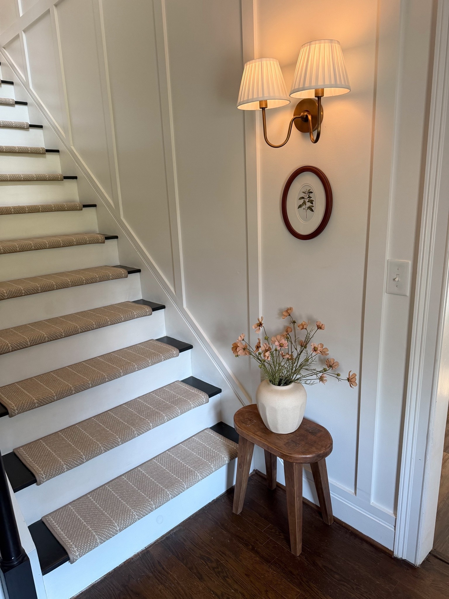 One more change to our entryway! Added this brass sconce and it was exactly what this space needed! The color is perfection 🤌🏻

#LTKHome