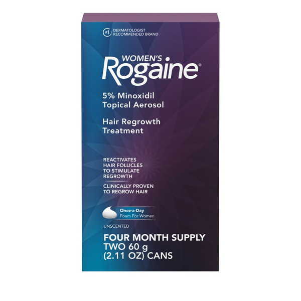ROGAINE Women's 5% Minoxidil Foam, Unscented - 120 gr | Instacart