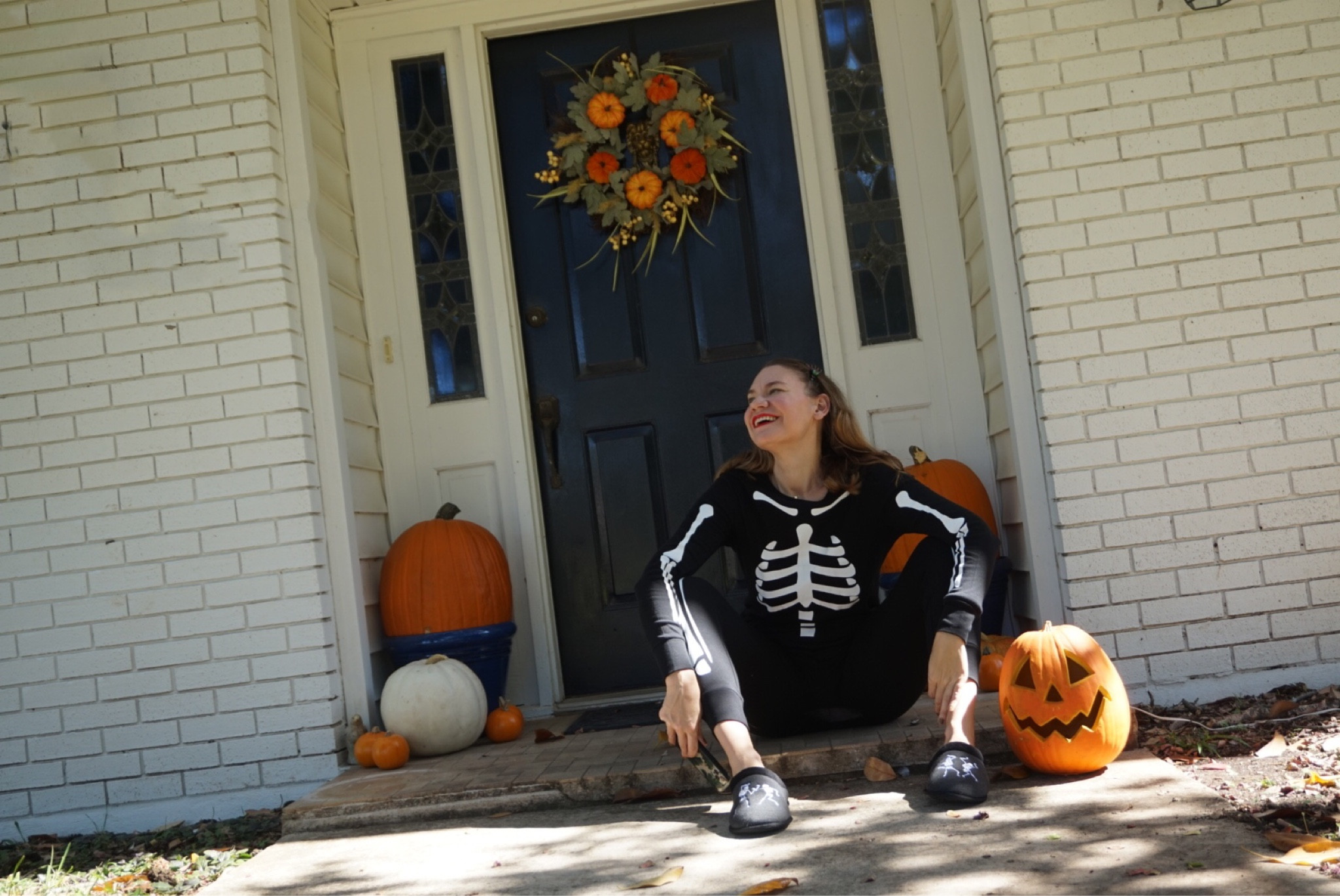 Getting spooky while staying comfy is a dream come true! These skeleton pjs are perfect for scary movie nights, handing out Halloween candy and more! #investmentpiece 

#LTKHalloween #LTKunder50 #LTKstyletip