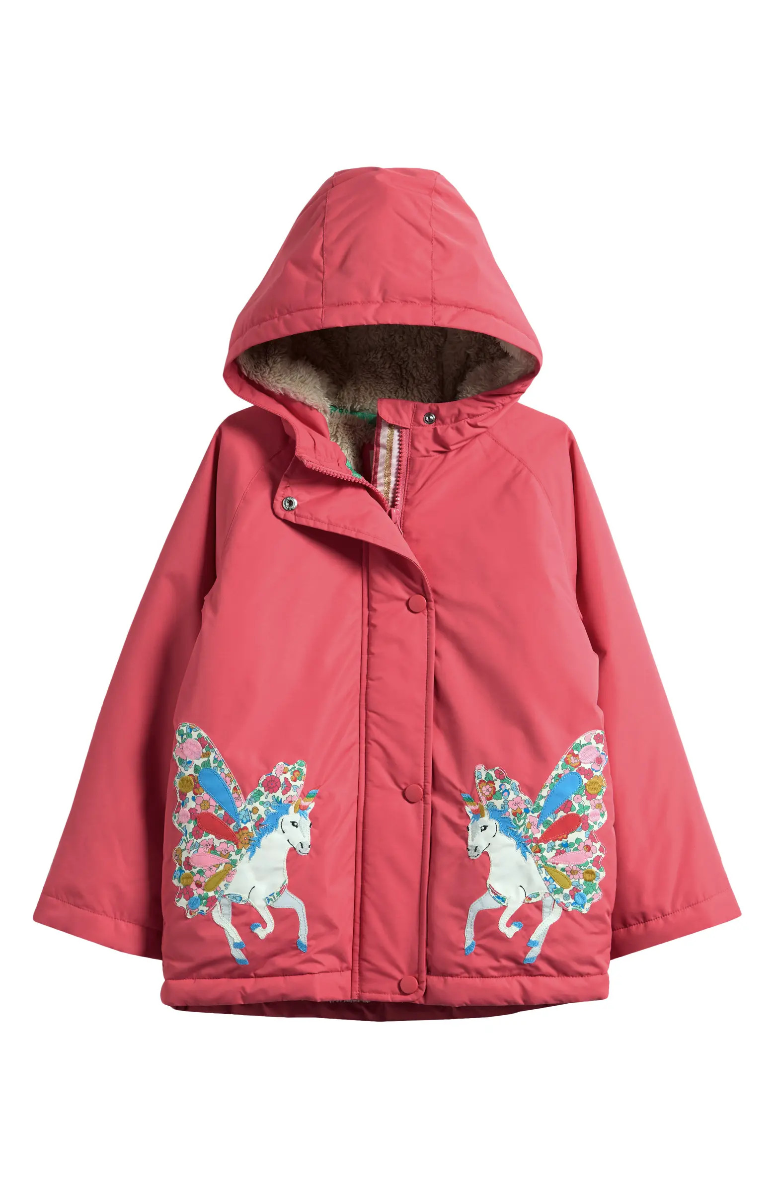 Kids' Fleece Lined Hooded Coat | Nordstrom