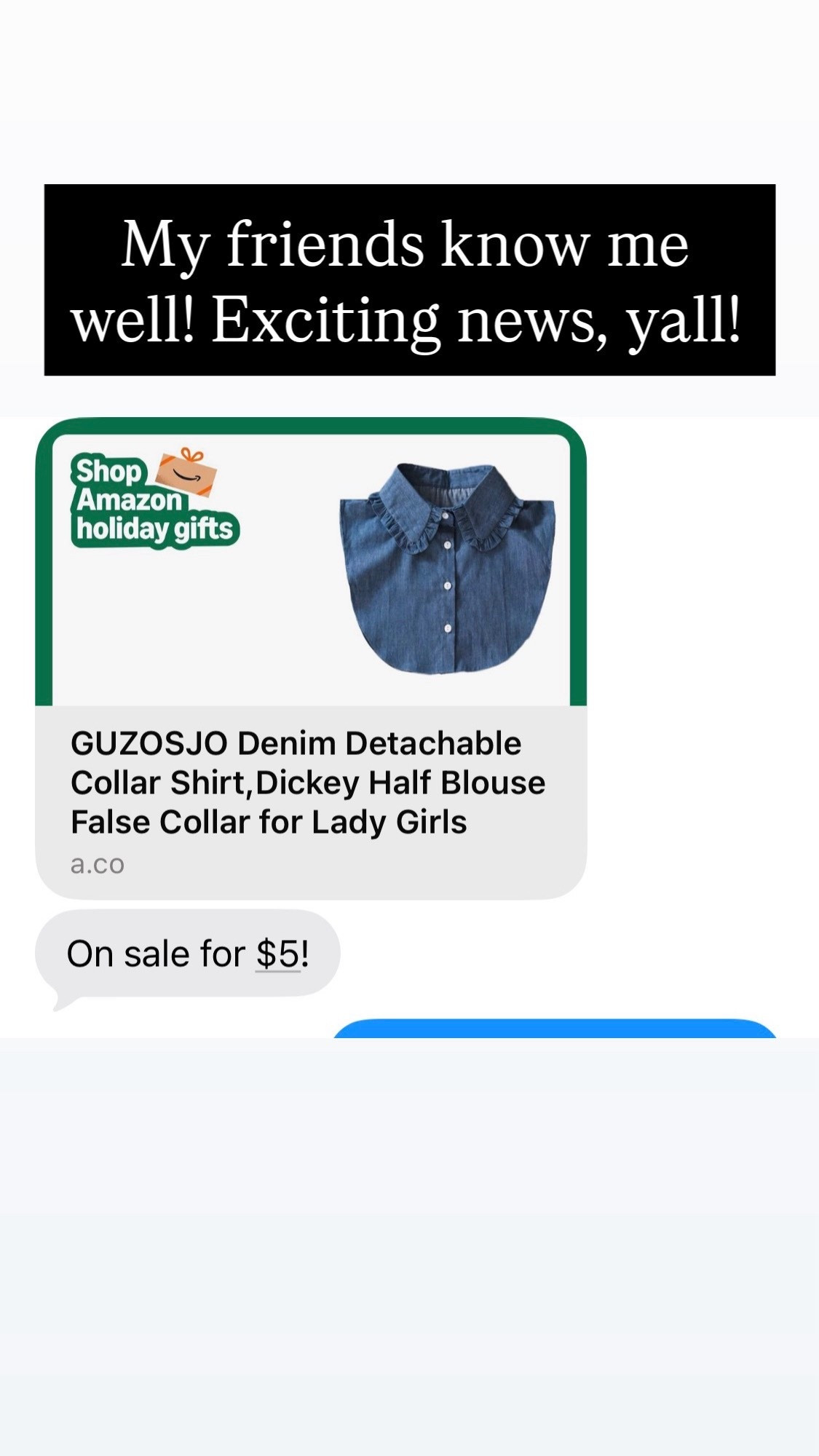 Collar on sale right now! Dickie ❤️

#LTKHoliday #LTKootd #LTKGiftGuide