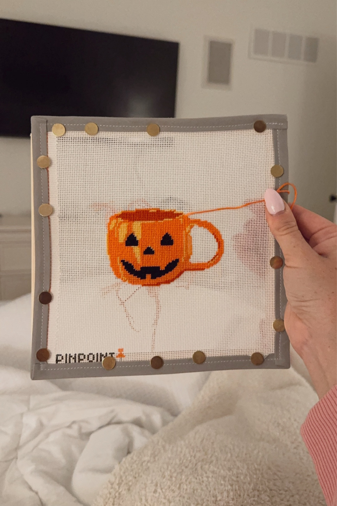 Loving this Halloween mug needlepoint canvas! 

#LTKSeasonal