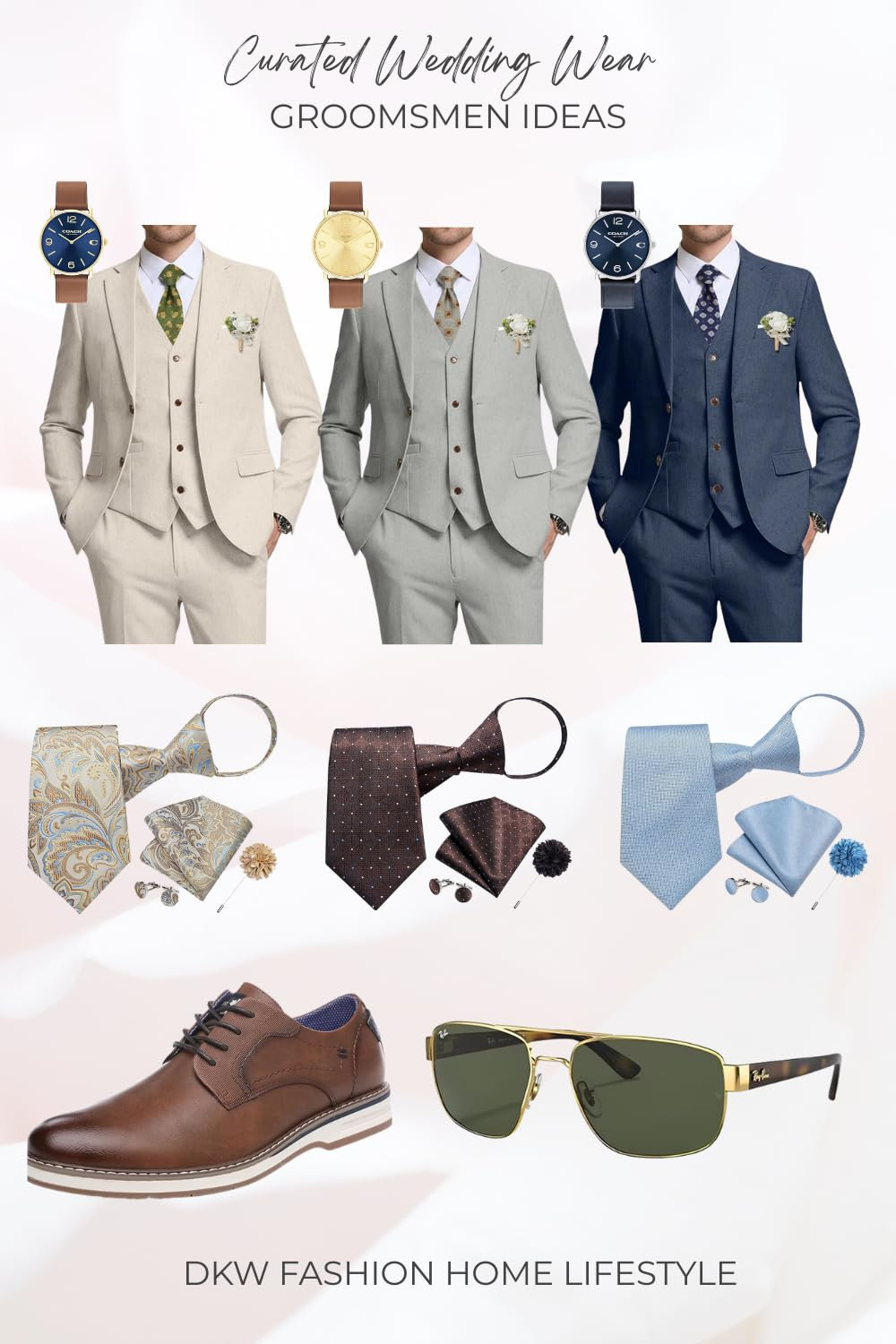 Groom and Groomsmen, it is your day too! Need to looking handsome and sharp for the wedding? Check out these stylish suit options for the groomsmen. 

 #LTKootd #LTKMens #LTKWedding